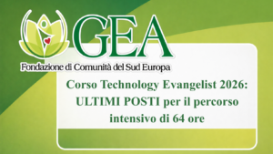 Corso Technology Evangelist 2026: ULTIMI POSTI per il percorso intensivo di 64 ore